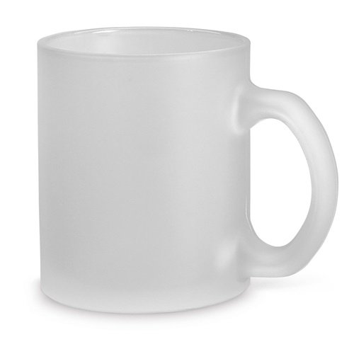 KENNY II - Caneca em vidro fosco 340 mL com caixa de oferta