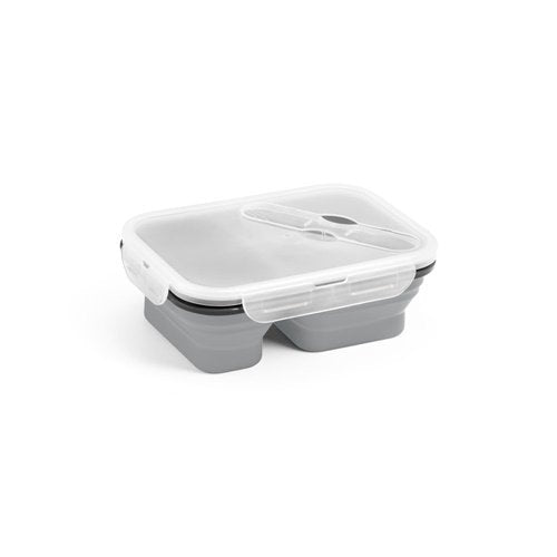 Lancheira Retrátil Hermética em Silicone e PP com Talher Integrado