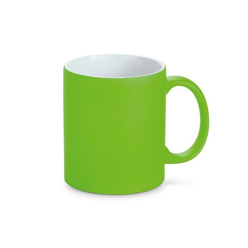 Caneca em cerâmica com acabamento neon e efeito ardósia 350 mL