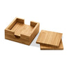 GAUTHIER Bases para Copos em Bambu – Conjunto de 4