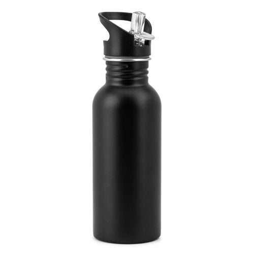 Garrafa em aço inoxidável com tampa e palhinha integrada 690 mL