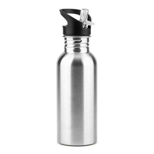 Garrafa em aço inoxidável com tampa e palhinha integrada 690 mL