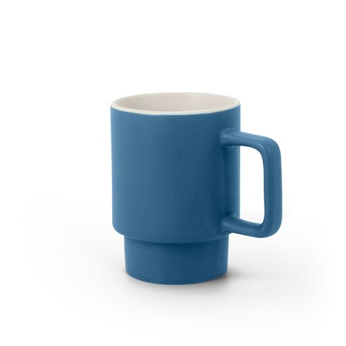 Caneca de cerâmica mate KUERTEN 330 mL com caixa kraft
