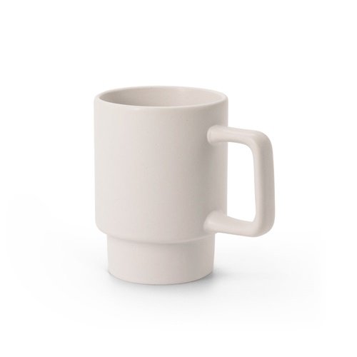Caneca de cerâmica mate KUERTEN 330 mL com caixa kraft