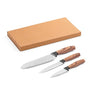 Conjunto BAHARAT de 3 Facas de Cozinha em Aço Inoxidável com Cabo Ergonómico