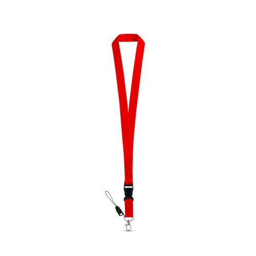 Lanyard Anquetil em Poliéster com Mosquetão Metálico e Fivela Amovível