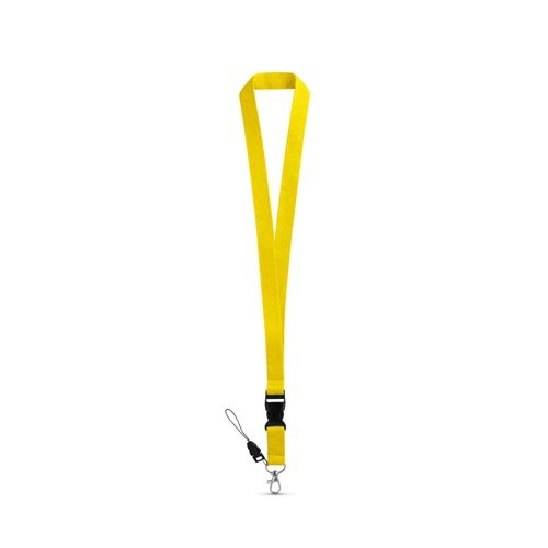 Lanyard Anquetil em Poliéster com Mosquetão Metálico e Fivela Amovível