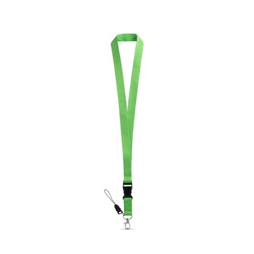 Lanyard Anquetil em Poliéster com Mosquetão Metálico e Fivela Amovível