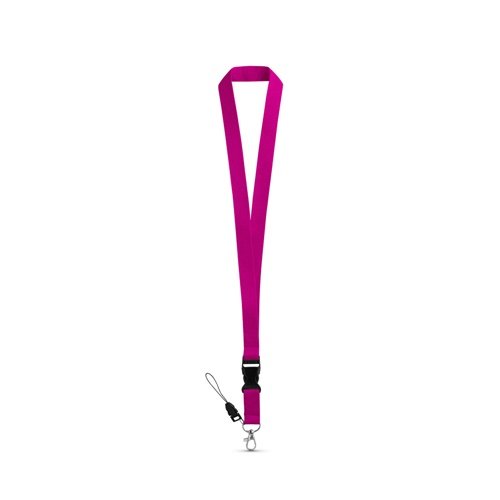 Lanyard Anquetil em Poliéster com Mosquetão Metálico e Fivela Amovível