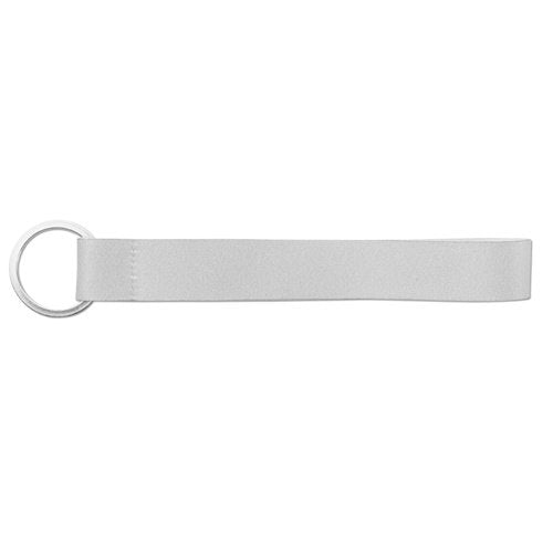 SLOUGH. Lanyard curto para sublimação em poliéster reciclado com argola 32 mm