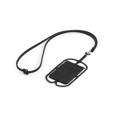NICOLAUS Porta-cartões em Silicone com Lanyard e Suporte para Smartphone