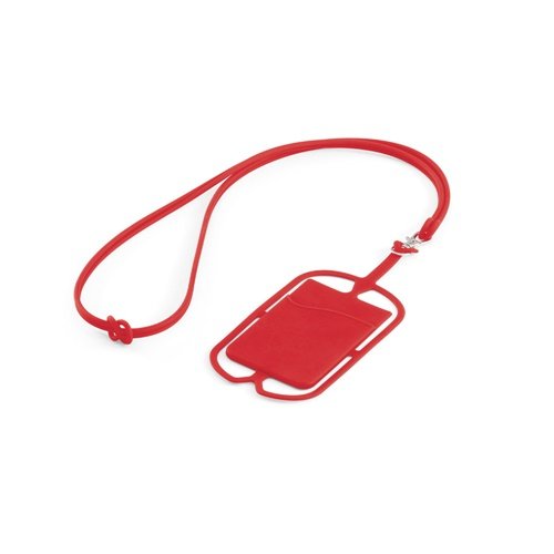 NICOLAUS Porta-cartões em Silicone com Lanyard e Suporte para Smartphone