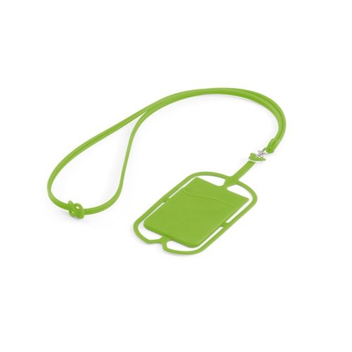 NICOLAUS Porta-cartões em Silicone com Lanyard e Suporte para Smartphone