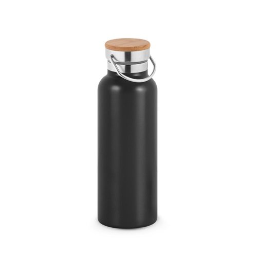 RAGNAR Garrafa Térmica em Aço Inoxidável 570 mL com Tampa em Bambu