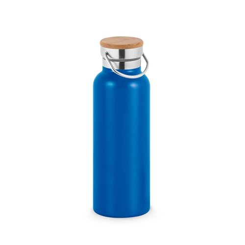 RAGNAR Garrafa Térmica em Aço Inoxidável 570 mL com Tampa em Bambu