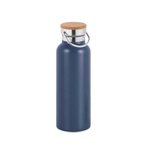 RAGNAR Garrafa Térmica em Aço Inoxidável 570 mL com Tampa em Bambu