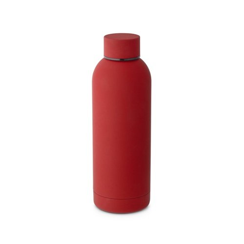 Garrafa em aço inoxidável ODIN com isolamento a vácuo e acabamento em borracha 550 mL