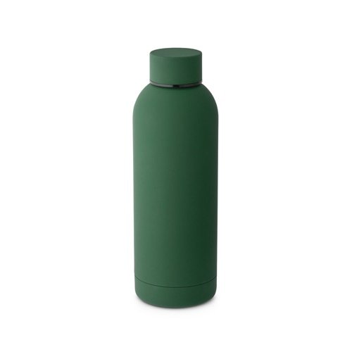 Garrafa em aço inoxidável ODIN com isolamento a vácuo e acabamento em borracha 550 mL