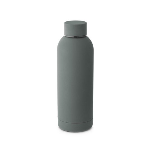 Garrafa em aço inoxidável ODIN com isolamento a vácuo e acabamento em borracha 550 mL