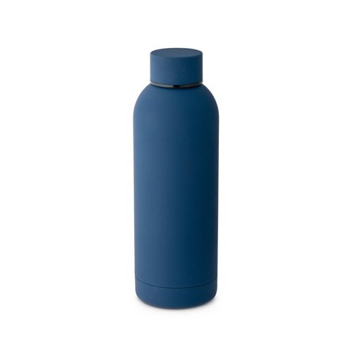Garrafa em aço inoxidável ODIN com isolamento a vácuo e acabamento em borracha 550 mL