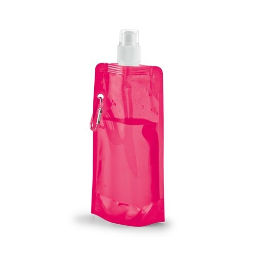 Garrafa Dobrável KWILL em PE 460 mL com Mosquetão