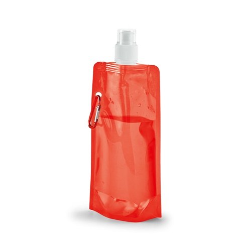 Garrafa Dobrável KWILL em PE 460 mL com Mosquetão