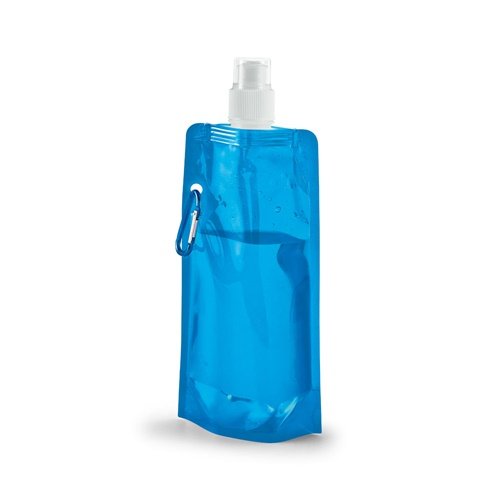 Garrafa Dobrável KWILL em PE 460 mL com Mosquetão