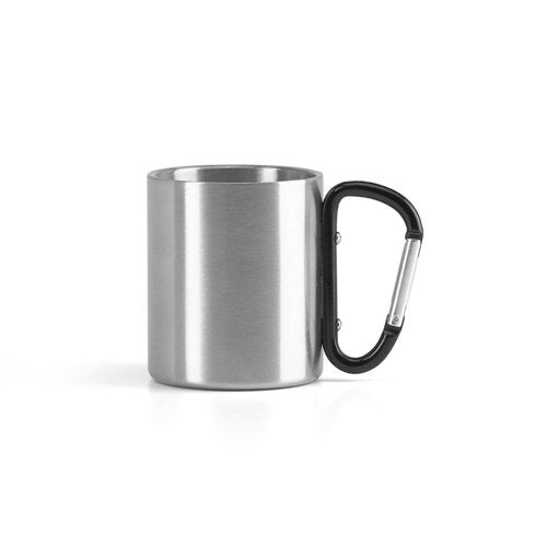 Caneca WINGS em Aço Inoxidável 230 mL com Mosquetão