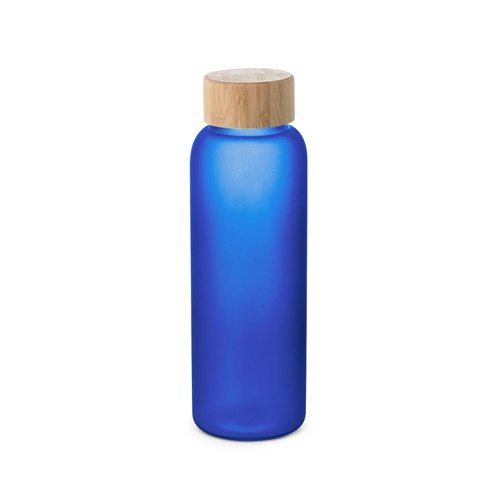 LILLARD Garrafa em Vidro Borossilicato Fosco 500 mL com Tampa em Bambu