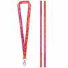 Amostra de Lanyard Sublimado com Mosquetão de Gatilho 20 mm