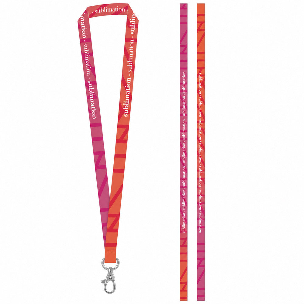 Amostra de Lanyard Sublimado com Mosquetão de Gatilho 20 mm