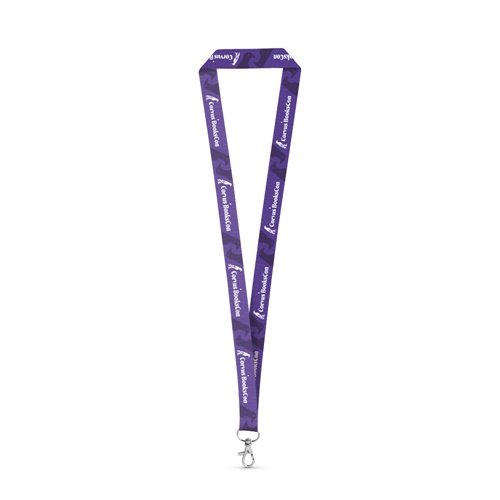 WINDSOR Set Lanyard Sublimação Long II em Poliéster Reciclado com Mosquetão