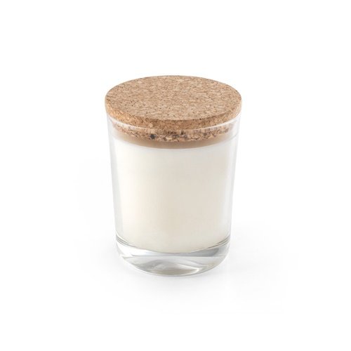 Vela Aromática ZEN 180 g com Copo de Vidro e Tampa de Cortiça