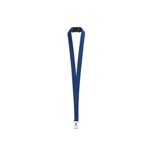 LEEDS Lanyard em Poliéster com Fecho de Segurança e Mosquetão Metálico