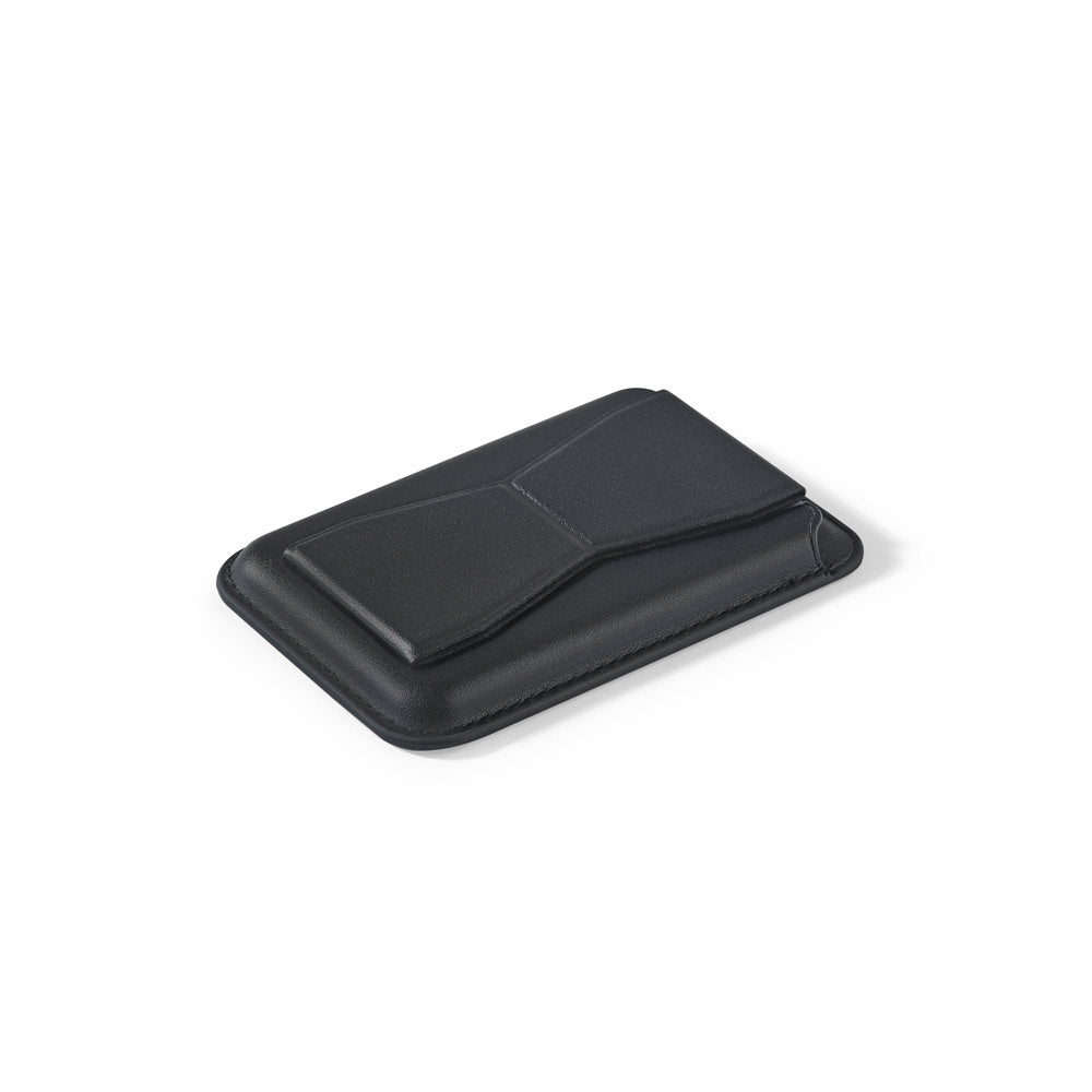 CONNOR Porta-cartões magnético em PU com bloqueio RFID e suporte dobrável