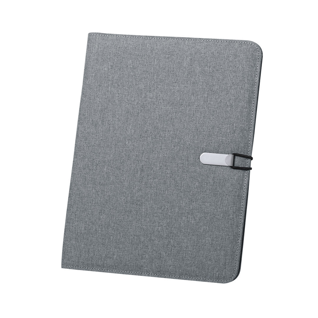 Carpeta Elegante em Microfibra com Fecho Elástico