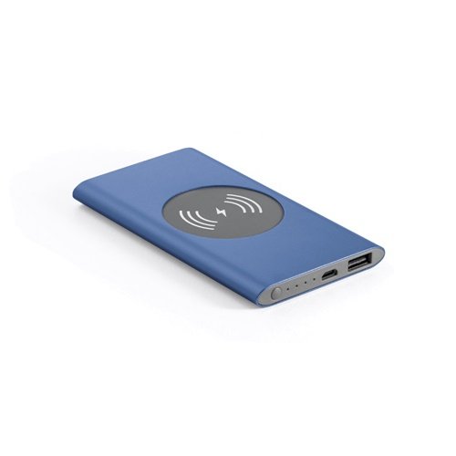 Power bank 4.000 mAh com carregamento wireless em alumínio reciclado