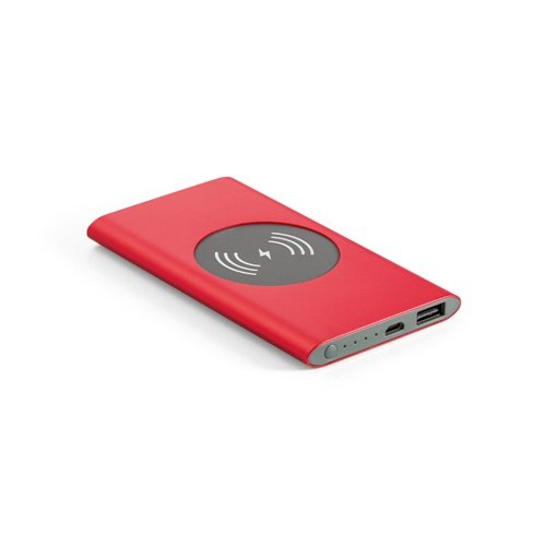 Power bank 4.000 mAh com carregamento wireless em alumínio reciclado