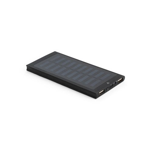 Power bank 8.000 mAh com painel solar em alumínio reciclado CLERK