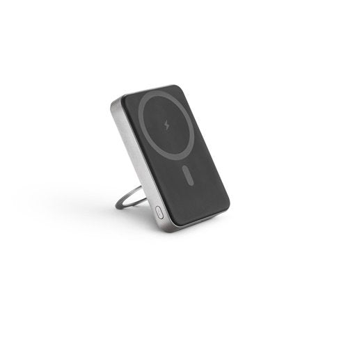 Power bank magnética WARSHEL 10 com 10.000 mAh e carregamento wireless 15W em ABS reciclado