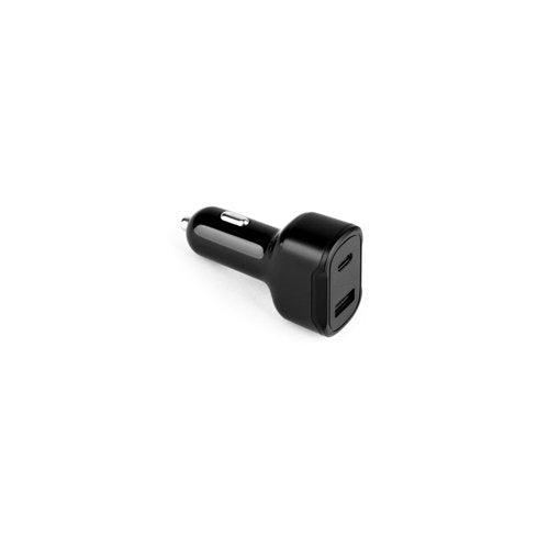 Adaptador de Isqueiro DIRAC com USB-C 20W e USB-A 18W em ABS Reciclado