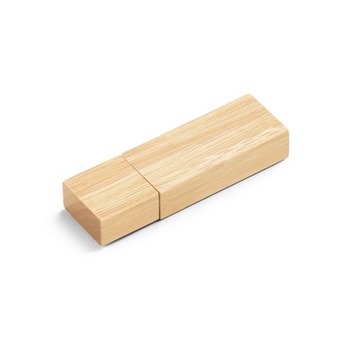 Pen Drive USB 16GB em Bambu VENTER com Tampa Protetora
