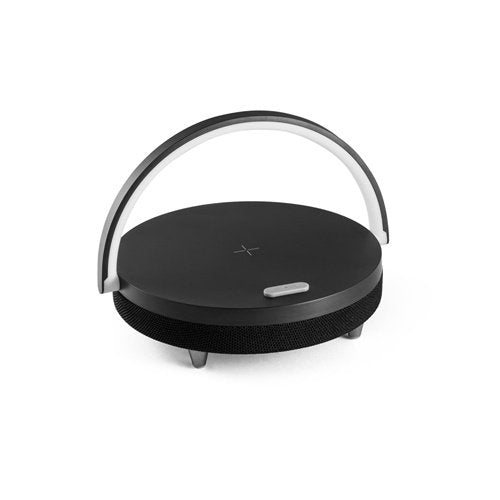 Coluna de Som 4 em 1 Blasty com Suporte, Candeeiro e Carregador Wireless