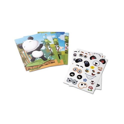 Jogo de Autocolantes Madagascar com 6 Folhas e Mais de 60 Figuras