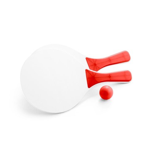 Raquetes de Praia FILIPINAS em MDF com Bola Colorida
