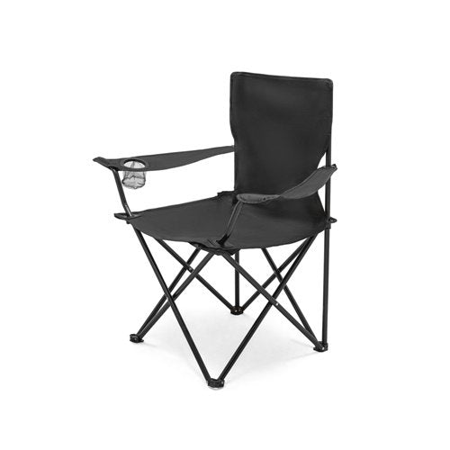 THRONE Cadeira Dobrável em Tecido 600D com Suporte para Garrafa