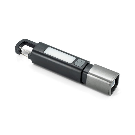 Lanterna WIGGINS em ABS com Luz LED e COB Recarregável