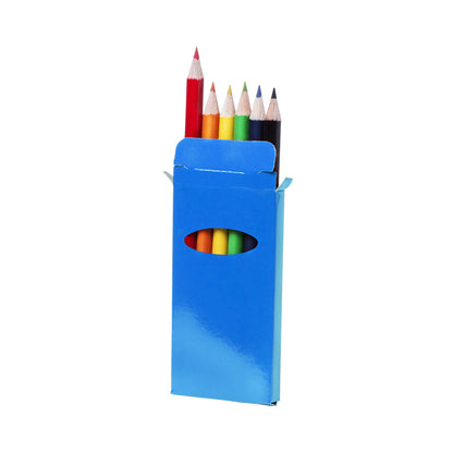 Conjunto de 6 Lápis Coloridos com Acabamento Brilhante