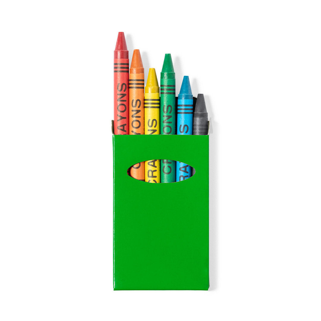 Conjunto de 6 Ceras Coloridas com Acabamento Brilhante