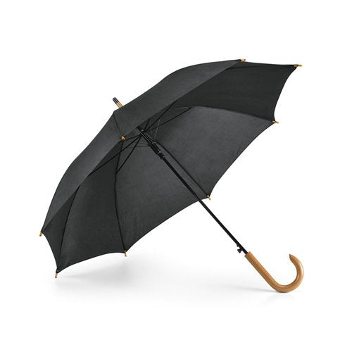 PATTI Guarda-chuva automático em poliéster 190T com pega em madeira